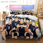 Аниме Haikyuu 23 шт. Постельное белье костюм для катания на лыжах, Стёганое одеяло крышка 3D напечатаны кровать ребенка рапиры Спальня кровать пододеяльник постельное белье 05