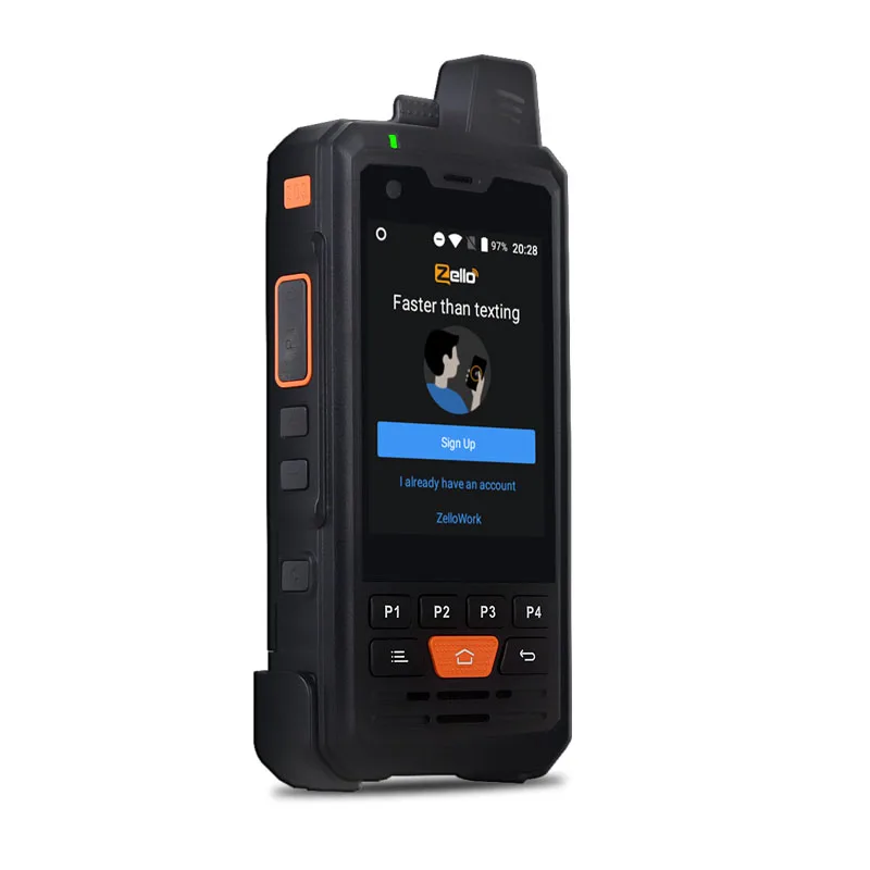 Фото Прочный телефон 4G LTE Android POC, 1 Гб + 8 Гб, аккумулятор 4000 мАч, 2,8 дюйма, Android 6,0, сенсорный экран 2,8 дюйма, рация Zello PTT №1