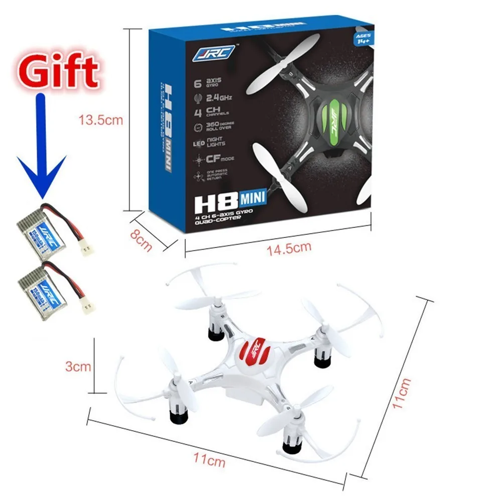 Мини-Дрон jjrc H8 RC Helicopterr 2,4G 4CH 6-осевой Квадрокоптер Безголовый режим Квадрокоптер один ключ возврата RC квадрокоптера RC Запчасти VS H36 H20