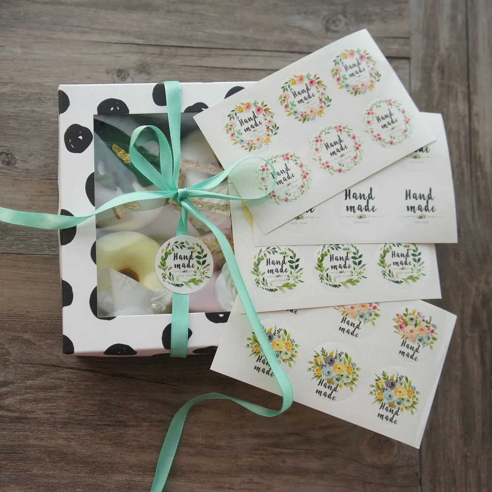 10 листов цветочная гирлянда ручной работы с дизайном любви бумажная наклейка