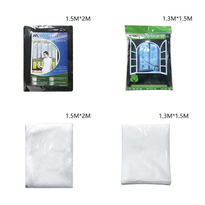 

Cuttable DIY Door Window Screen Self-adhesive Nylon Window Screen Anti-insect Fly Bug Net Window Screen Replacement