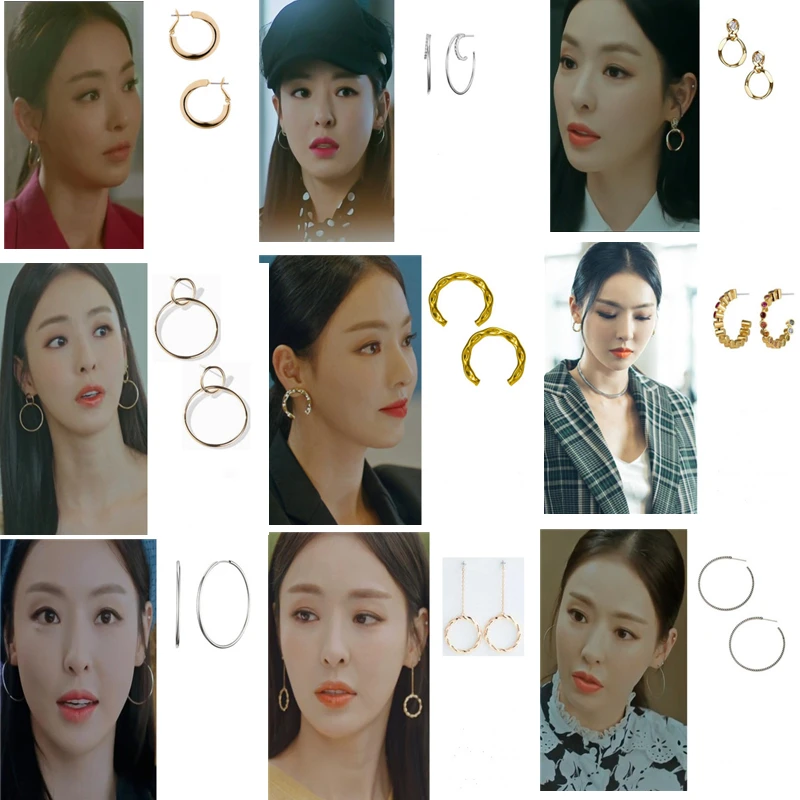 16 стилей Lee Da Hee Women Korean корейские драмы ТВ модные простые серьги www TV женские с