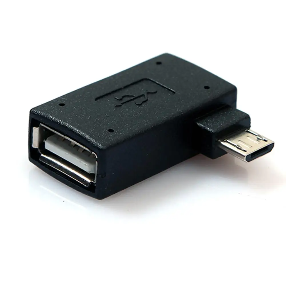 2 шт. Мини Micro USB OTG кабель адаптер 90 градусов левый и правый угол 0 Хост конвертер