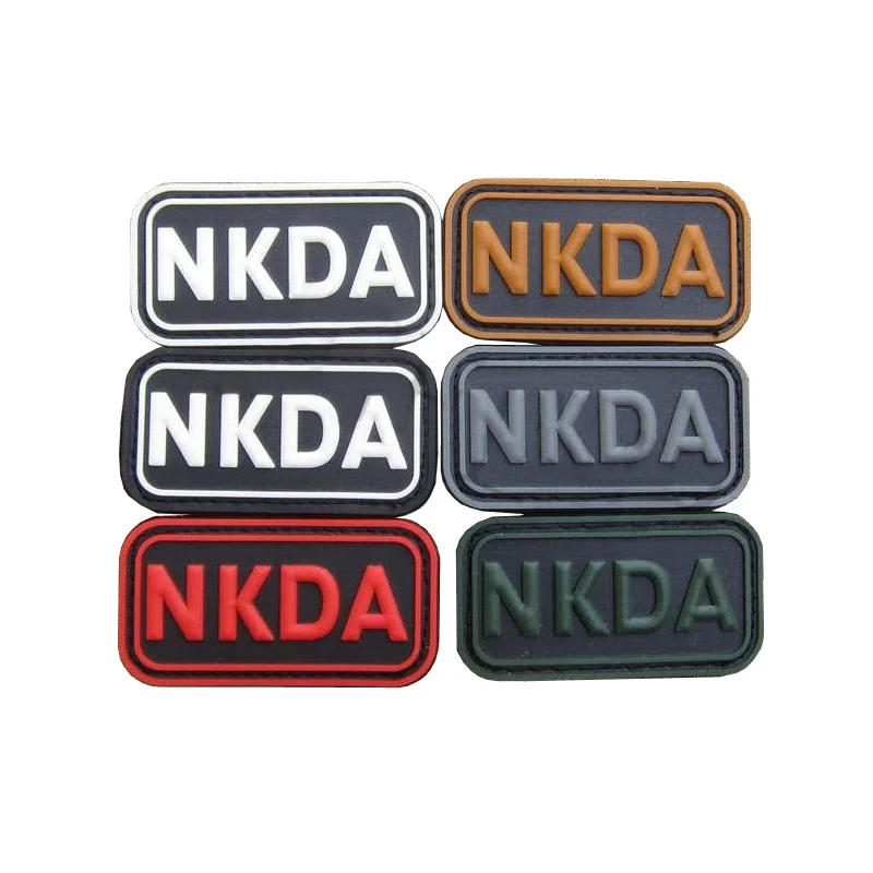 

Military NKDA Rubber Hook Loop Patch Patchwork Accessories For Clothing Cap Bag