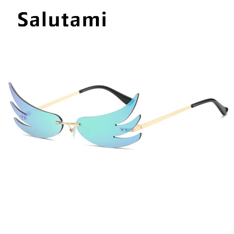 Шикарные солнцезащитные очки из сплава фотосессия 2020 роскошный бренд необычные