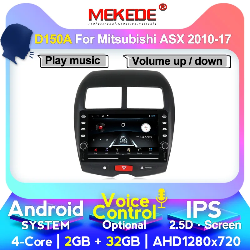2.5D + IPS Android 2din DSP автомобильный Радио мультимедийный плеер GPS для Mitsubishi ASX 2010 2017
