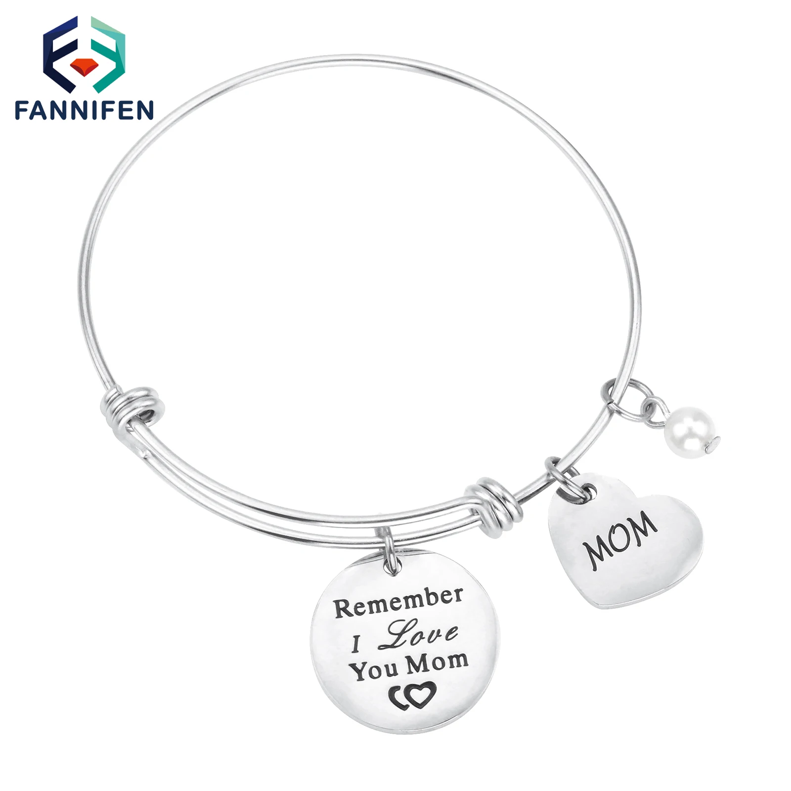 

Fashion Trend Stainless Steel Jewelry Adjustable Stretch Bracelets For Women Holiday Gifts For Mom And family Love Is forever