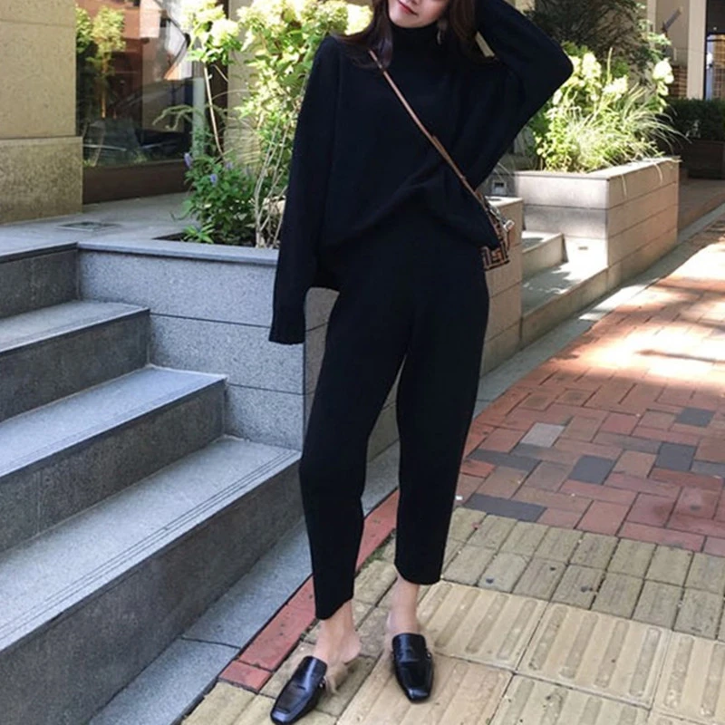 Женский трикотажный костюм RICORIT 2 предмета в комплекте вязаные штаны Нас с