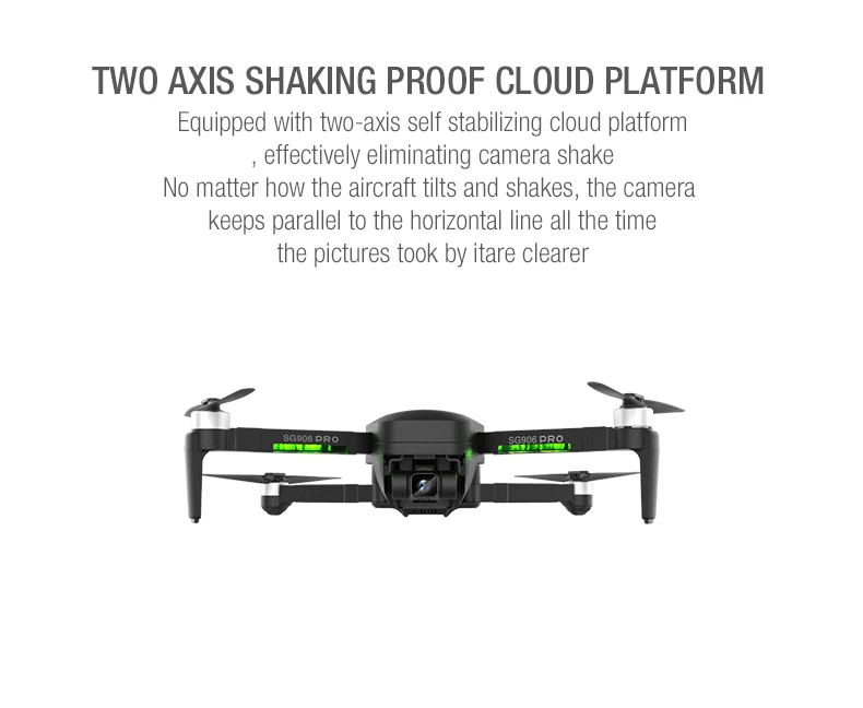 Квадрокоптер FEMA SG906 Pro GPS бесщеточный 2 оси Wi Fi FPV 4K HD с двойной камерой 1