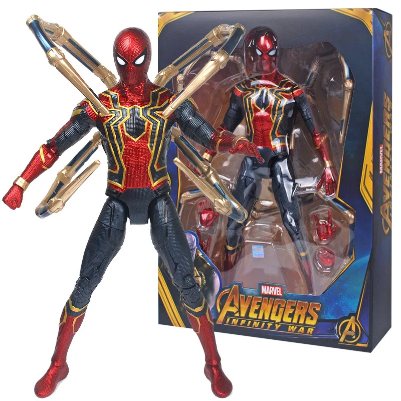 Фигурка героя Marvel 14 дюймов Человек паук кукла Мстители суставы может вращать