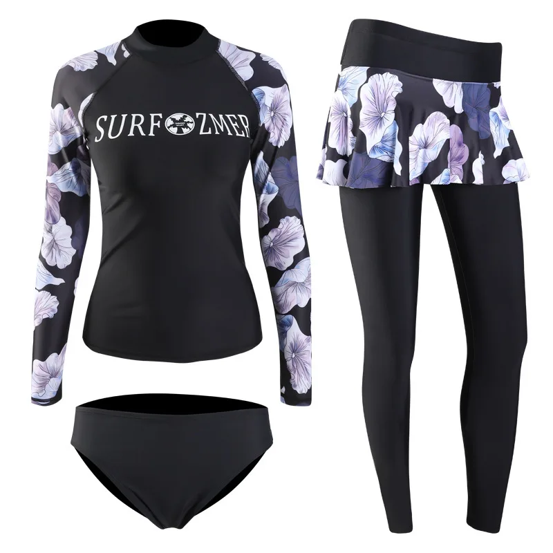 Купальник женский с длинным рукавом купальная одежда большие размеры из