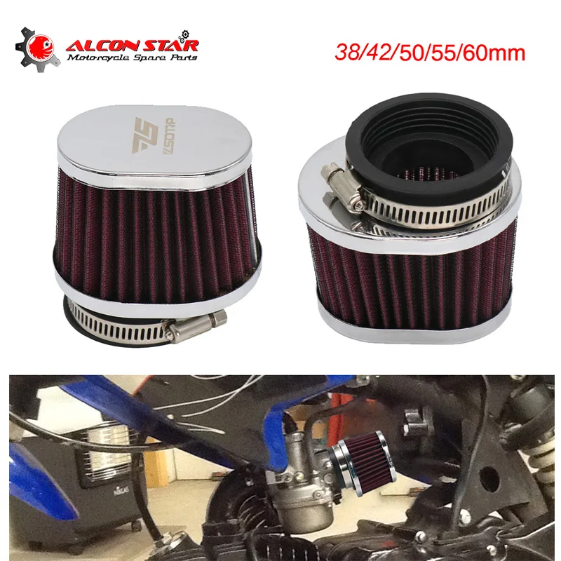 

Alconstar Universal Interface Motorcycle Air Filters 38 42 45 50 55 60mm Motocross Scooter Air Pods Cleaner for PWK 21-35