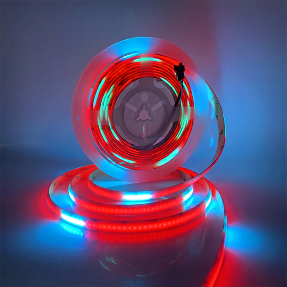Полноцветная цифровая RGB COB Светодиодная лента 12 В WS2811 / 1903 /16703 программируемая 5 м