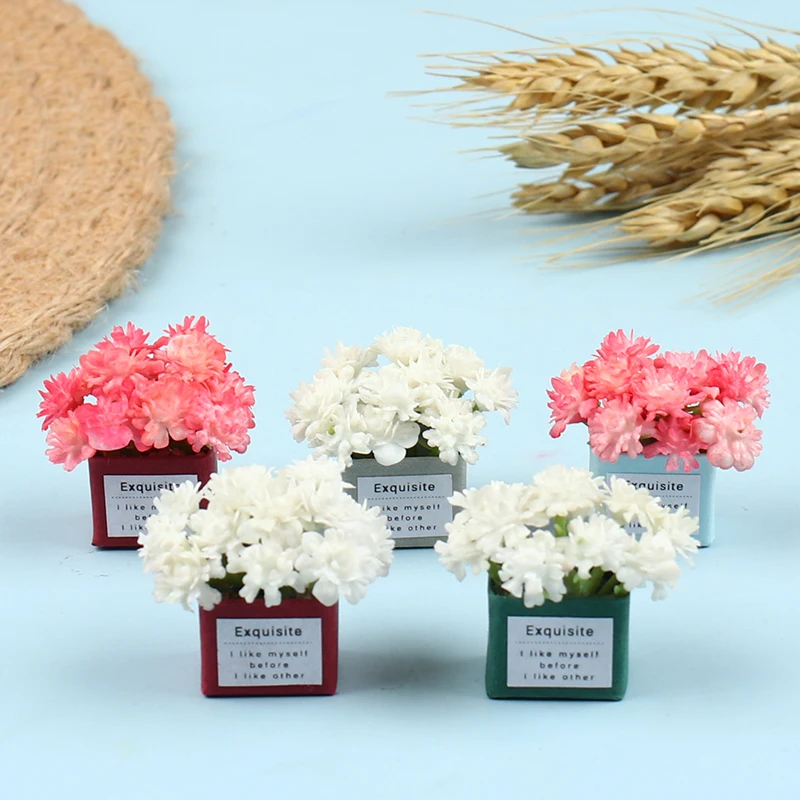 

1 шт. 1:12 миниатюрный горшечный кукольный домик, цветочный горшок, украшение для кукольного домика, сада