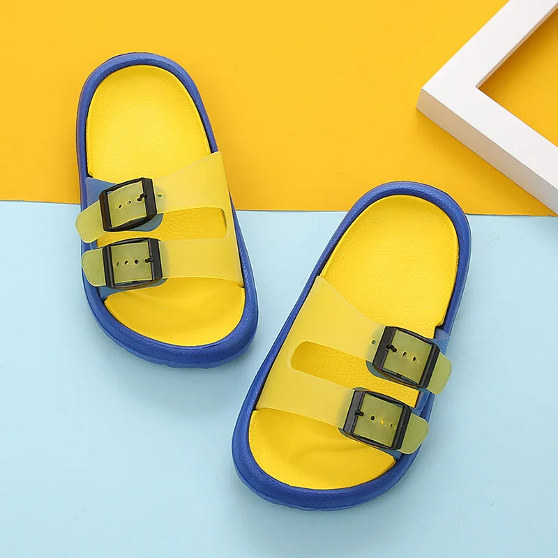 Шлепанцы для мальчиков и девочек пляжные сандалии домашние мягкие тапочки