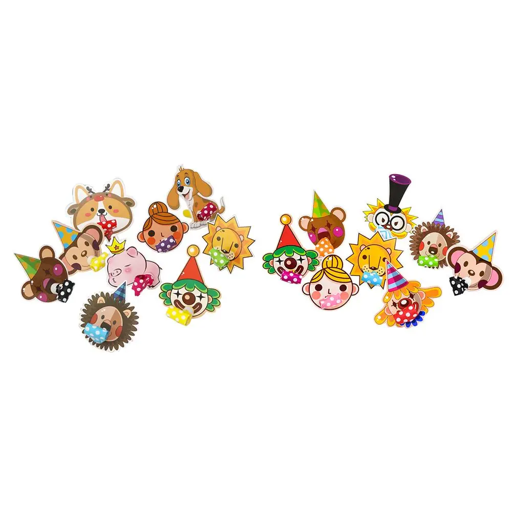 

20Pcs Party Blower Toys Blowouts Horns Whistle Toy Paper whistles for Holiday Party Kids