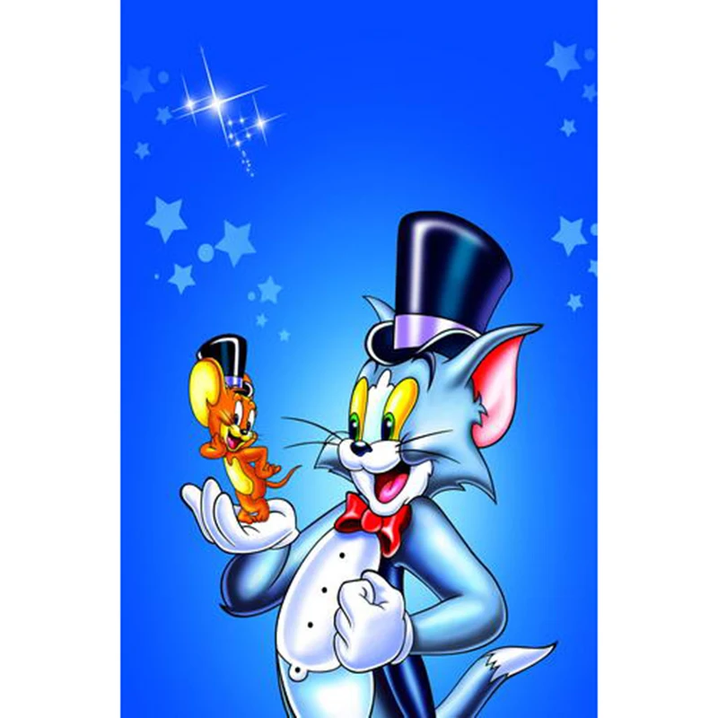 

Cartoon Animation Cat Mouse Baby Photography Background Backdrop Kids Birthday Party Decoration Tapestry Photo Studio Wallpaper