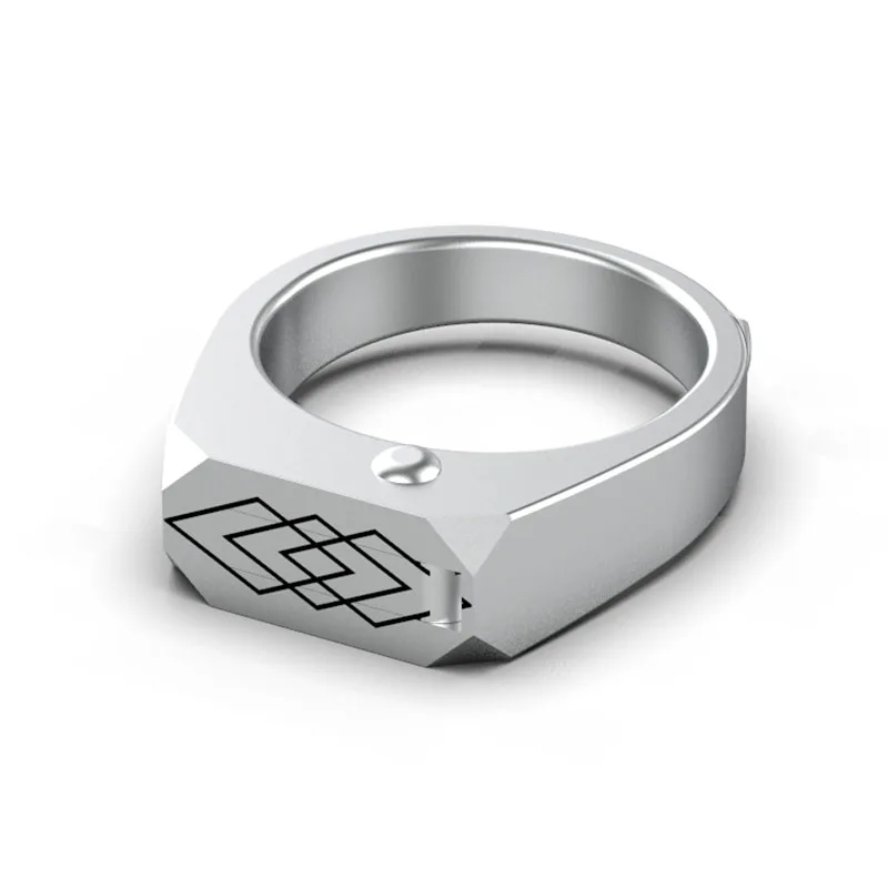 

Luxury Steel And Titanium Outdoor Self-Defense Ring One-Piece High-Strength Self-Defense Tool For Boy And Girl Friends To Protec