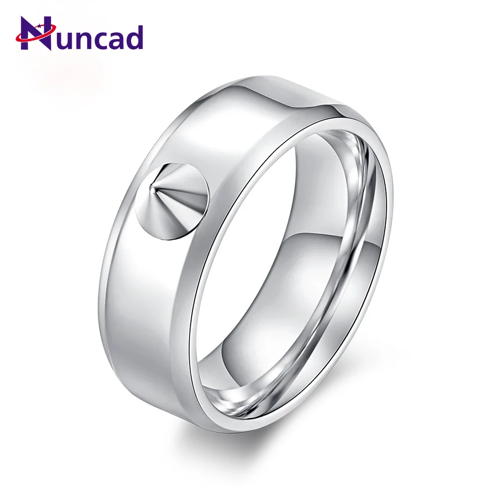 

Титановые заклепки ломаются окна, чтобы защитить от волка Кольца простой металлический острый палец кольцо хип-хоп тренд аксессуары для рук