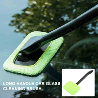 portable car window cleaner brush kit windshield wiper microfiber brush auto cleaning wash tool with long handle car accessories