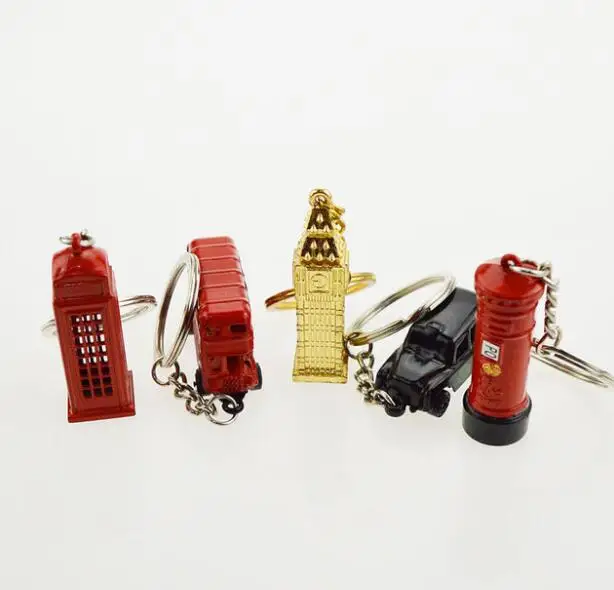 Лондонский красный и синий органайзер для ключей в автобусе почтовый ящик