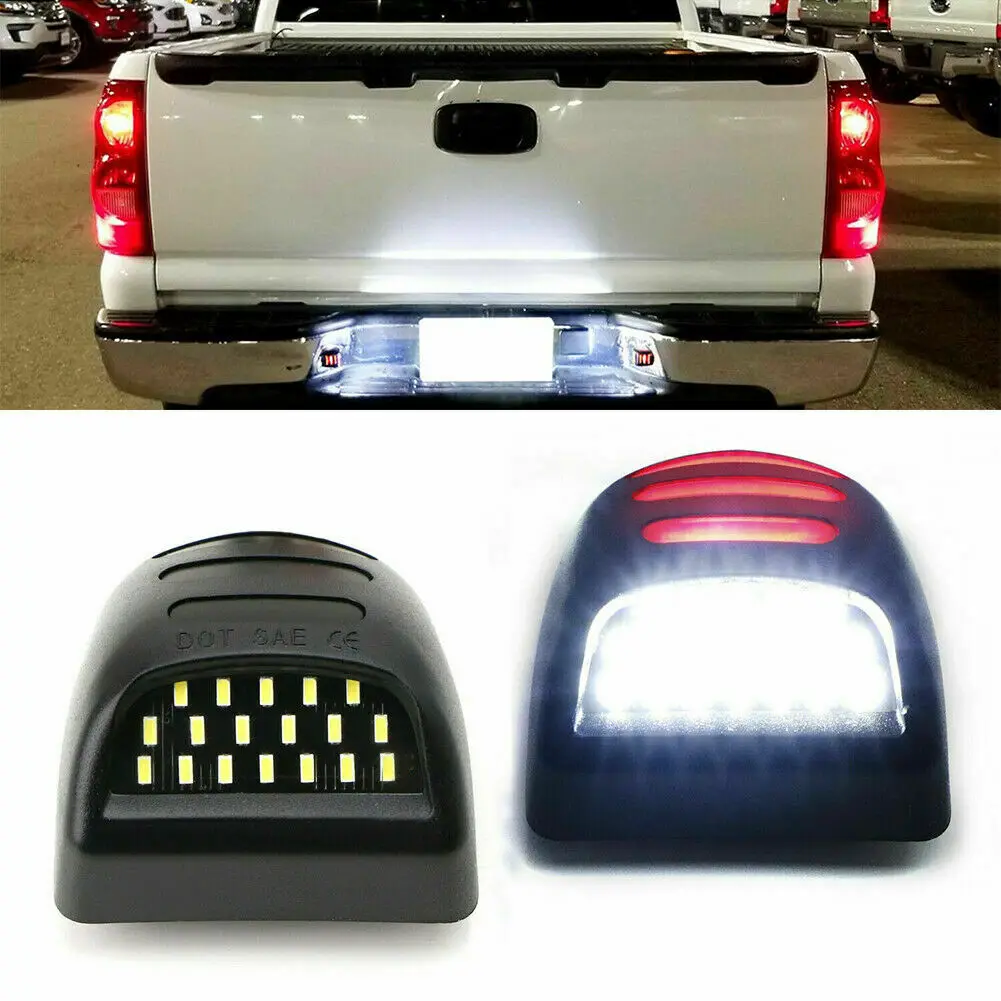 

2PCS Auto License Plate Light COB LED Car Wedge Parking Lights Side Door Bulb Instrument Lamp
