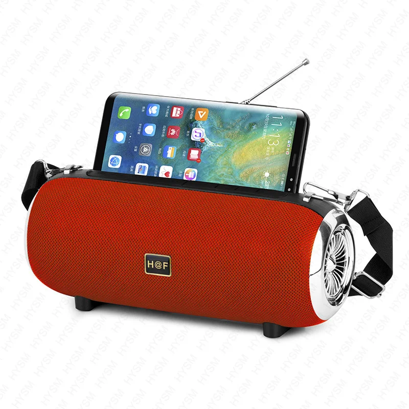 

High Power Speaker Wireless Bluetooth Portable Powerful Outdoor som Boom Box Music Player With Phone Holder Column for TV phone