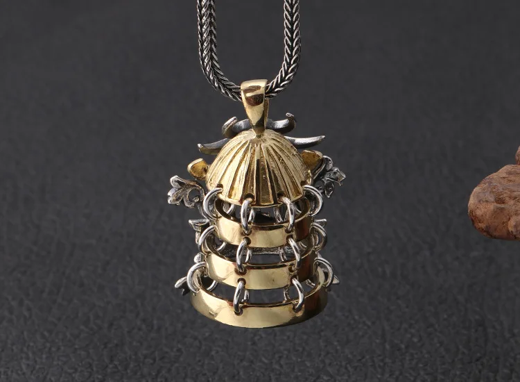 925 пробы серебряная маска воина броня подвеска мужские и женские ювелирные