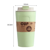 tumbler creative student bamboo fiber water cup factory direct supply mug sealed cup nice gift wholesale