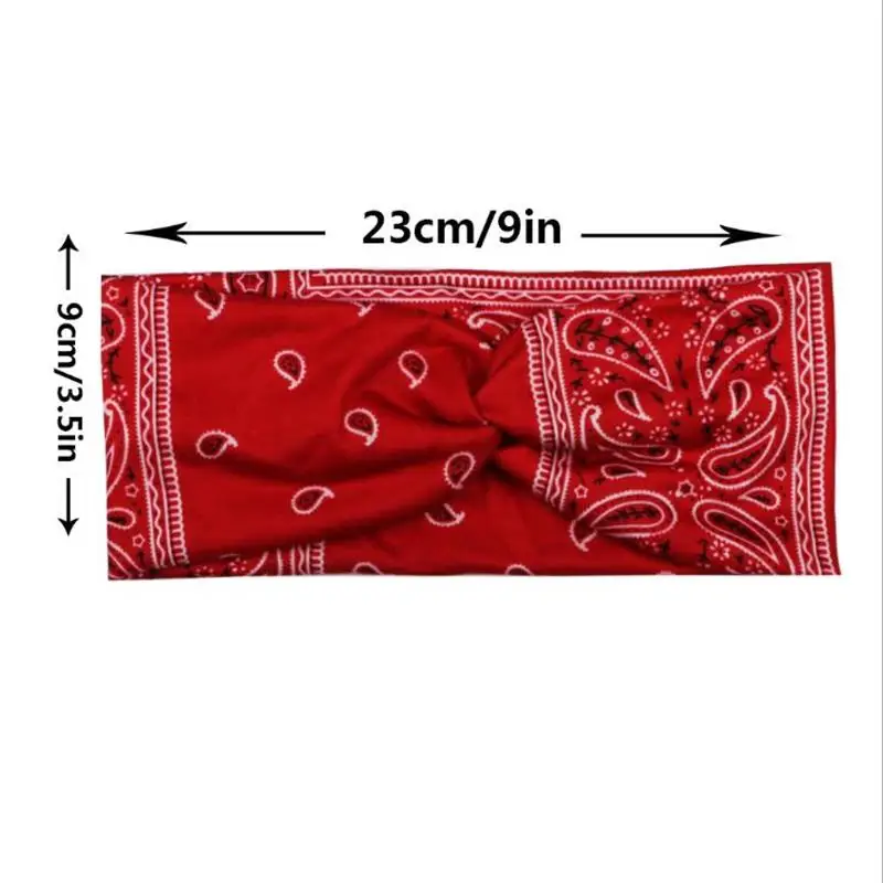 Новые винтажные богемные широкие повязки для волос девочек Женская хлопковая