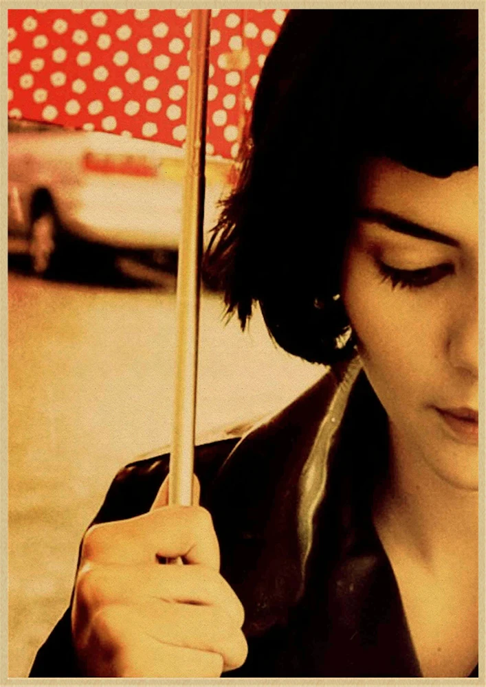 Amelie Французская романтическая литература постер из крафтового фильма украшение