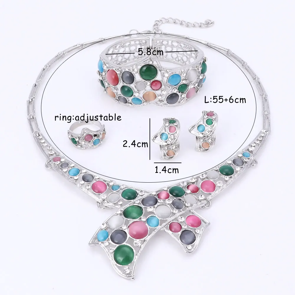 Комплект из колье и серёг с бусинами в африканском стиле | Украшения аксессуары