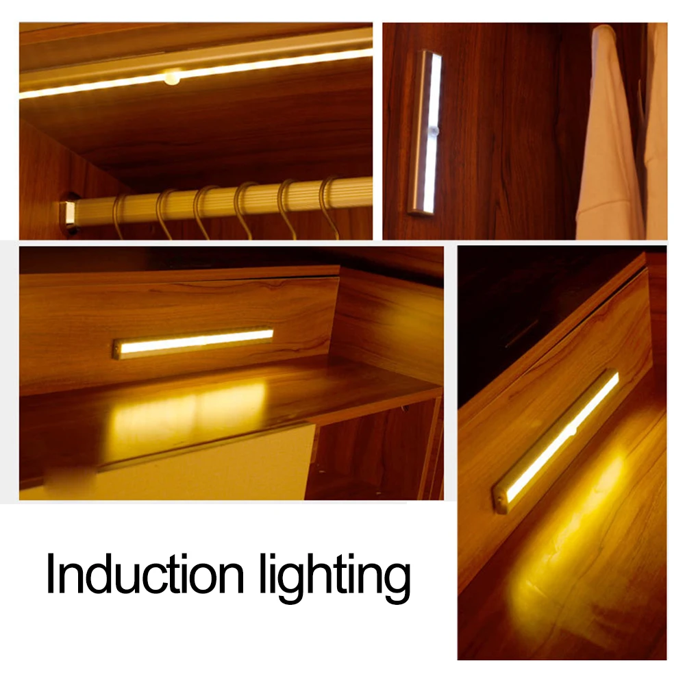 Светодиодный подсветка для кухонных шкафов и шкафов USB с датчиком движения PIR.