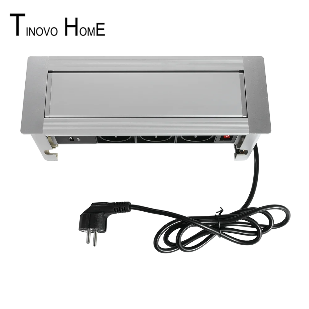 Высокая конец Разъем EU/ручной флип конференции мультимедиа настольная розетка/USB