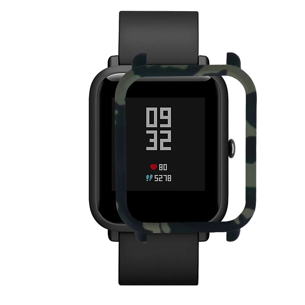 Kinganda ударопрочный Камуфляжный защитный чехол из ТПУ Для Xiaomi Huami Amazfit Bip Youth Watch