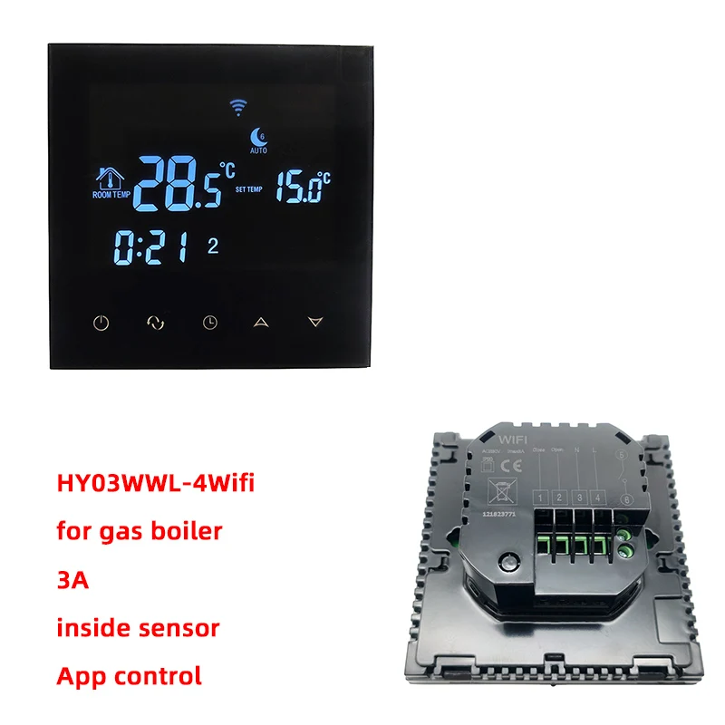 Boiler Wifi AC220-240V Wi-Fi ЖК-дисплей с сенсорным экраном термостат Еженедельный программируемый Электрический/Водный/бойлер температуры - Цвет: Boiler Wifi