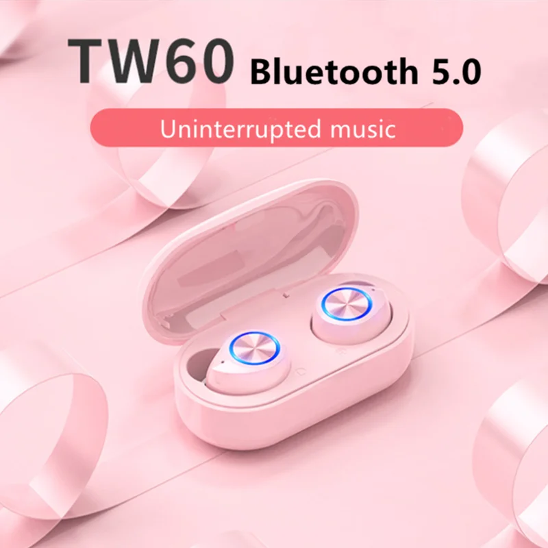 TW 60 Bluetooth наушники бизнес Музыка беспроводные 8D HiFi в ухо Спортивная гарнитура