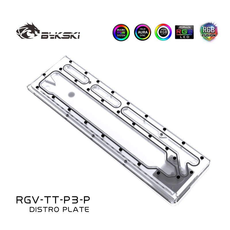 Акриловая доска BYKSKI для раствора водных каналов ThermalTake/Tt Core P3 блока ЦП GPU/3PIN