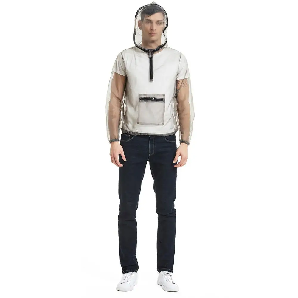 Мужской сетчатый костюм с защитой от комаров куртка насекомых и капюшоном одежда