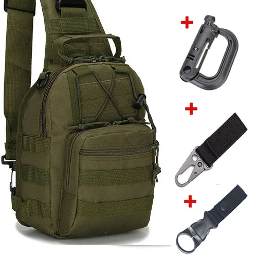 green and 3hook 600D уличная спортивная сумка Военная походная Сумка тактический рюкзак для путешествий походная сумка на плечо охотничий рюкзак - Цвет: green and 3hook