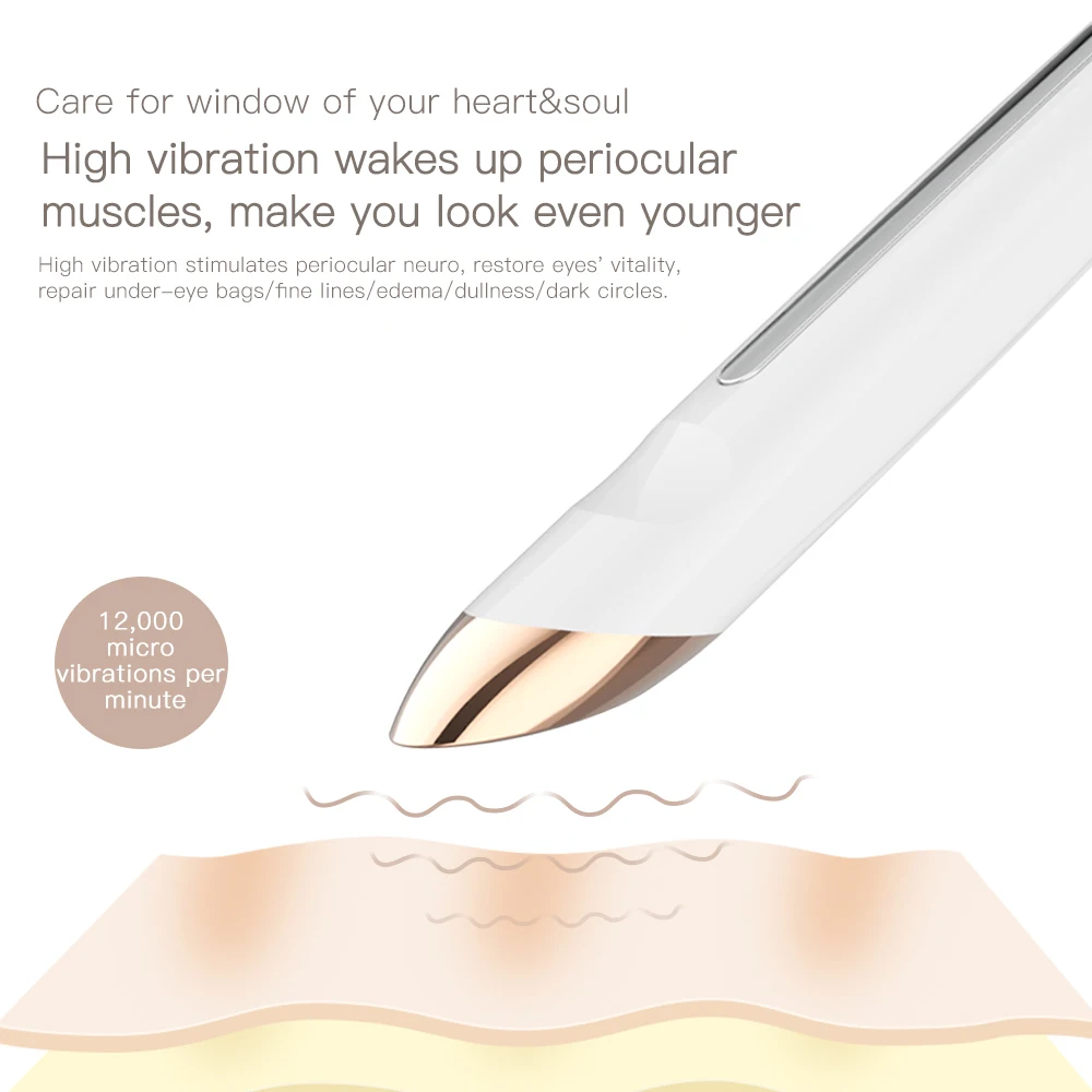 Электрический массажер для лица глаз и губ восстановление ионов морщин Активный