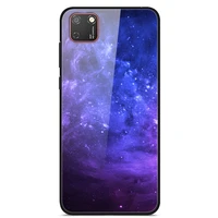 glass case for huawei y5p phone case phone shell phone cover back bumper star sky pattern