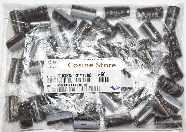 10 шт./лот двухконтактный электролитический оригинальный импортный конденсатор