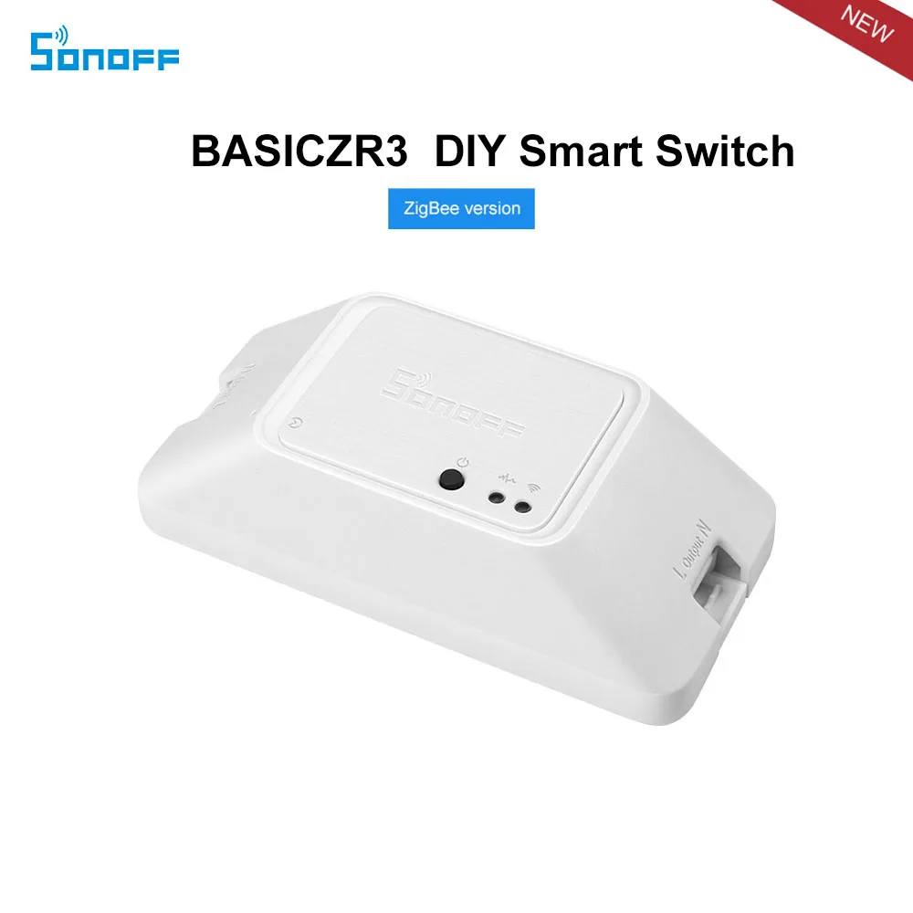 Умный выключатель света SONOFF BASICZBR3 Zigbee релейный модуль беспроводной пульт