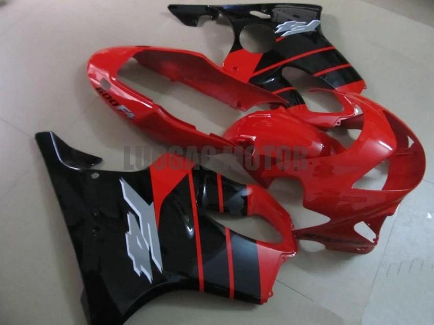 

Injection molding Bodywork for HONDA Body kits CBR 600 F4 1999 2000 red Black full fairings kit 99 00 CBR600 F4 fairing sets