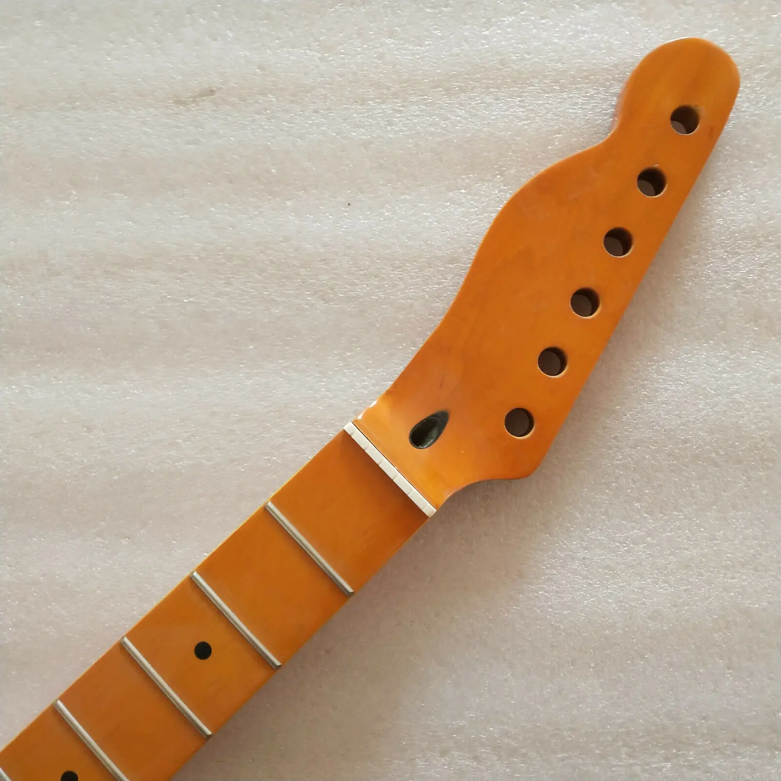 Головка ГРИФА гитара шеи Для TL замена 22 лада клен желтый блеск|Детали и