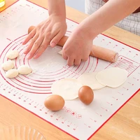3040cm fiberglass silicone mat with scale kneading pad non stick rolling mat kitchen accessories bread pizza cake baking tools