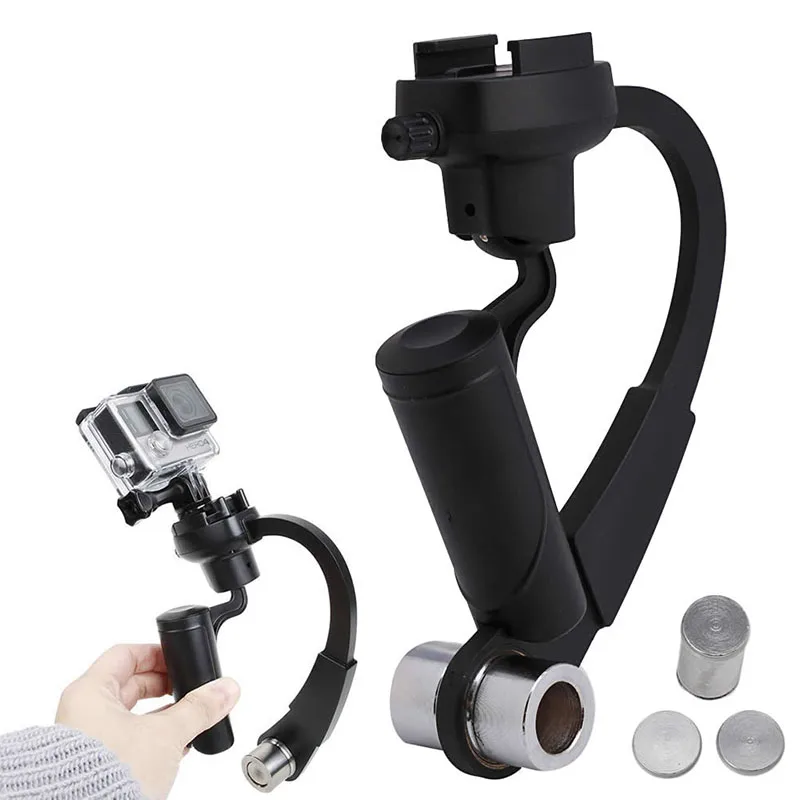 

Mini Handheld Camera Stabilizer Video Steadicam Gimbal For Gopro 5/6 Random Color