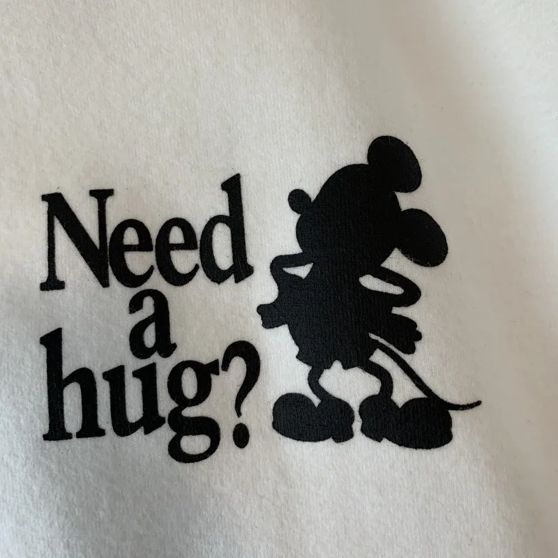

Disney Mickey Print Cartoon Comics Short Sleeve T-shirt Girl Hip-hop Loose Harajuku Style T-shirt Couple Outfit Tshirt Trend Top