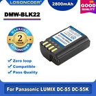 100% Оригинальный аккумулятор LOSONCOER 2800 мАч для телефона, модель DMWBLK22 BLK22, аккумулятор для Panasonic LUMIX DMW-BLK22 GH5